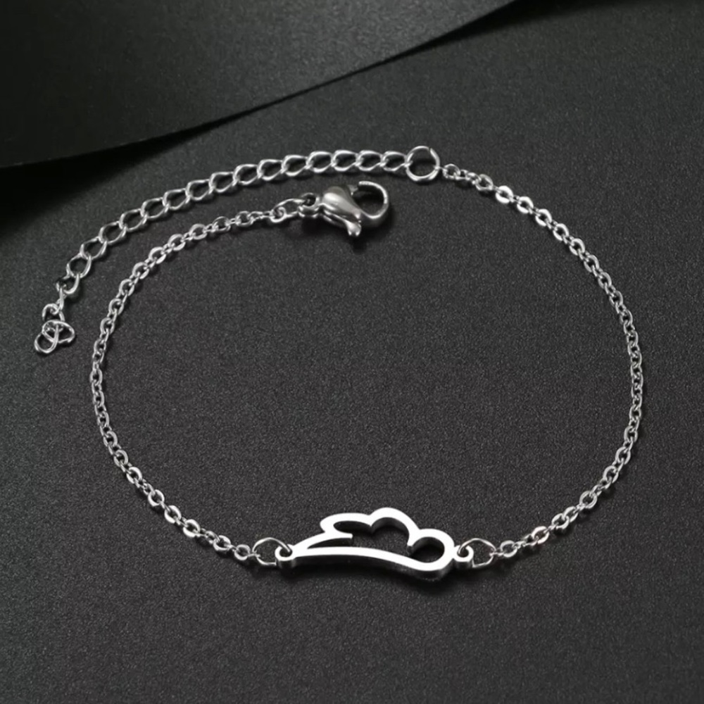 HOST PICK | Hollow Angel Wing Stainless Steel Bracelet Accessory Jewelry